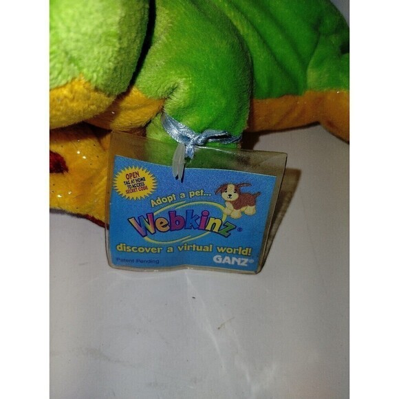 Ganz WebKinz Tree Frog Looks Like Code Is Still sealed Neon Green with Glitter - Picture 11 of 12